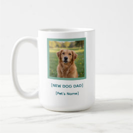 Taza De Café Custom New Dog Dad Mug | Pet Photo & Name Gift