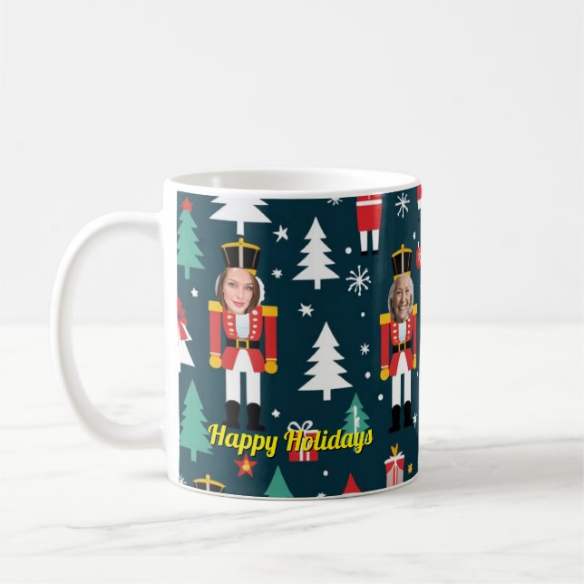Taza De Café custom nutcracker 5 face photo Mug coffee cup (Izquierda)