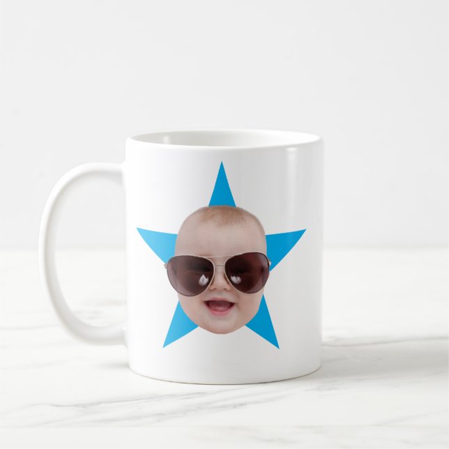 Taza De Café Custom Office Star FaceThe Office TV Show Gifts (Izquierda)