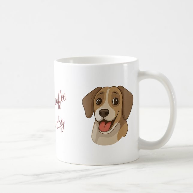 Taza De Café Custom Pet Mug – Upload Photo & Editable Name   (Derecha)