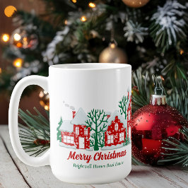 Taza De Café Custom Real Estate Company Merry Christmas
