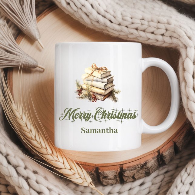 Taza De Café Custom Scandinavian Christmas Name Coffee Mug (Custom Scandinavian Christmas Name Coffee Mug)