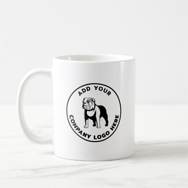 Taza De Café Custom Simple Business Logo (Izquierda)