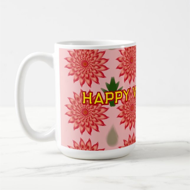 Taza De Café Custom Spring Flower Women's Day Pattern  (Izquierda)