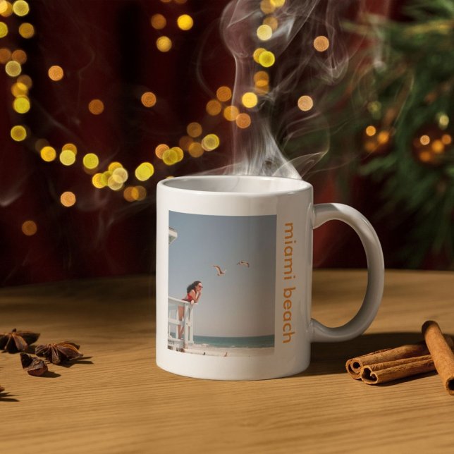 Taza De Café Custom Summer Vibes Design with Bold Typography (Subido por el creador)