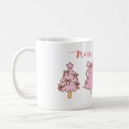 Taza De Café Custom Sweet Aesthetic Girly Hand Drawn Christmas 