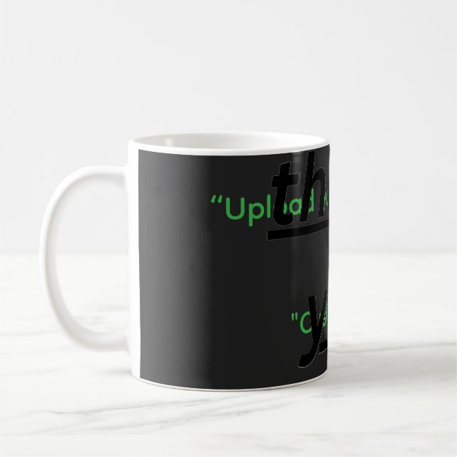 Taza De Café Custom Text & Upload Your Photo Personalized (Izquierda)