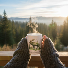 Taza De Café Custom Williams Family Lodge Watercolor Moose