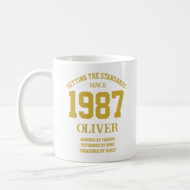 Taza De Café Customizable Birthday gift (Izquierda)