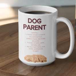 Taza De Café Customizable Dog Parent Definition