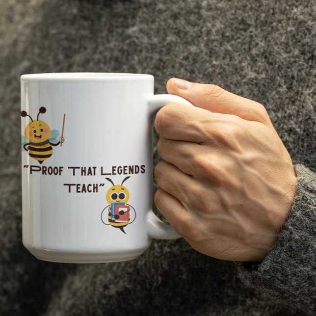 Taza De Café Customizable Legends Bee Teaching   (Subido por el creador)