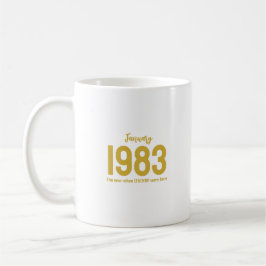 Taza De Café Customizable month year text legend gift