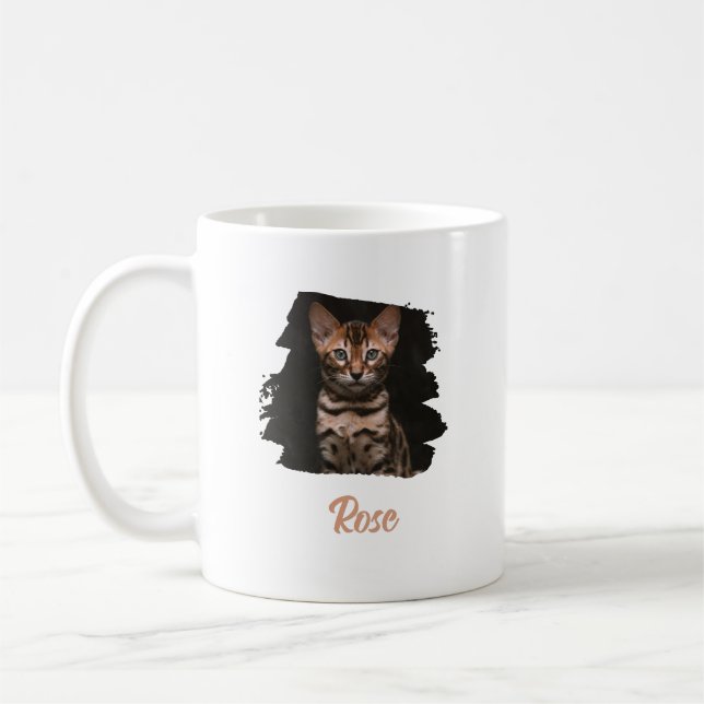 Taza De Café Customized pet photo with name (Izquierda)