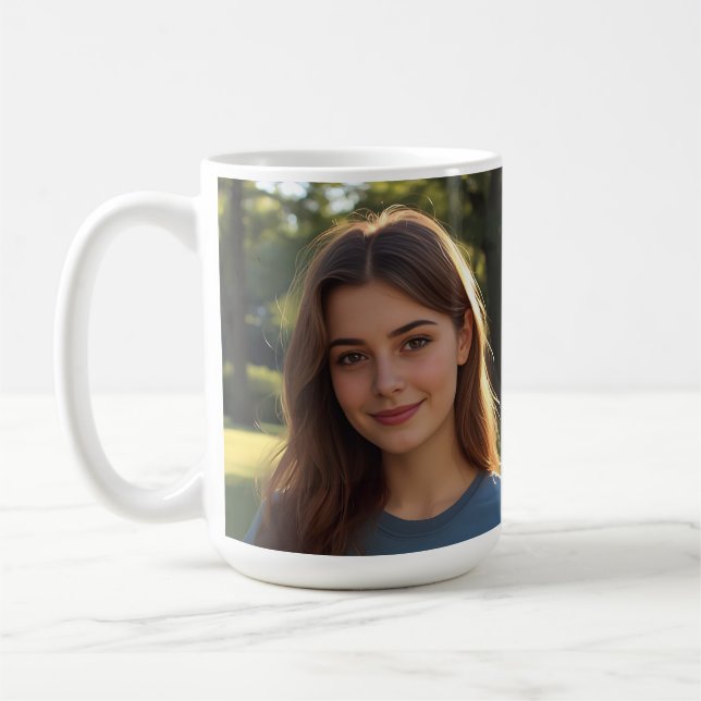 Taza De Café Customized with two photos (Izquierda)