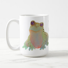 Taza De Café Cuta acuarela me encantan las ranas