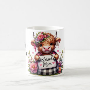 Taza De Café Cuta cita/vaca personalizada del Día de la Madre