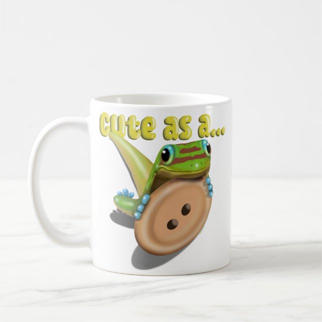 Taza De Café Cuta como botón — GECKO (Izquierda)