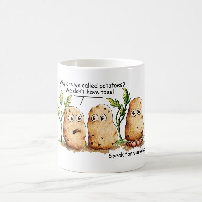 Taza De Café Cuta papa tiene un divertido bollo de patata (Centro)