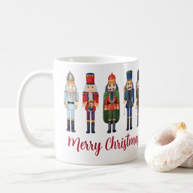 Taza De Café Cutcracker Feliz Navidad (Con donut)