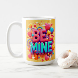 Taza De Café Cute 3D Be mine Valentines day