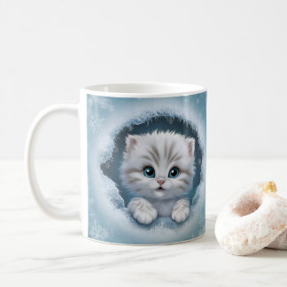 Taza De Café Cute 3D Gatito Mug Wrap - Regalo ideal para el ama