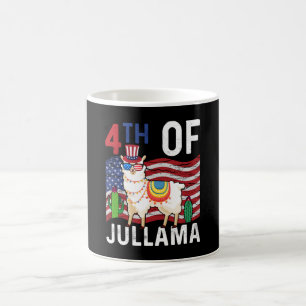 Taza De Café Cute 4 De Julio Llama Patriótica Regalo 4 De Julio