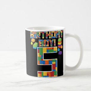 Taza De Café Cute 5º regalo de cumpleaños edificio de bloques d
