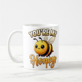 Taza De Café Cute Abeja de San Valentín – Eres Mi Miel