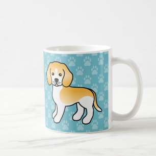 Taza De Café Cute abrigo de limón Beagle raza perros de dibujos