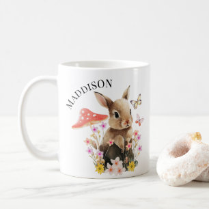 Taza De Café Cute acuarela Bunny Mug