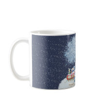 Cute acuarela Festiva Snowmen