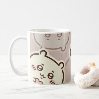 Taza De Café Cute Aesthetic Cream Bear Coffee Mug | Minimalist 