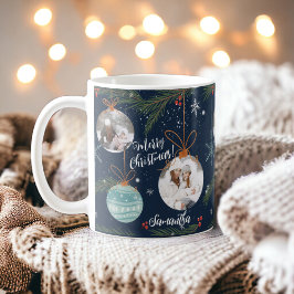 Taza De Café Cute alegre nombre de ilustracion navideño 2 fotos