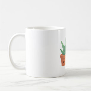 Taza De Café Cute Aloe Vera, Aloe There Pun