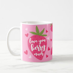 Taza De Café Cute Amor de Fresa Corazones de Berry Foto San Val