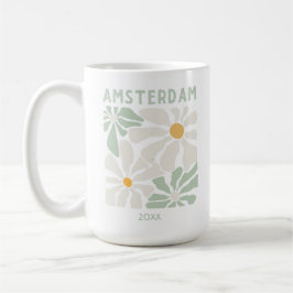 Taza De Café Cute Amsterdam Floral