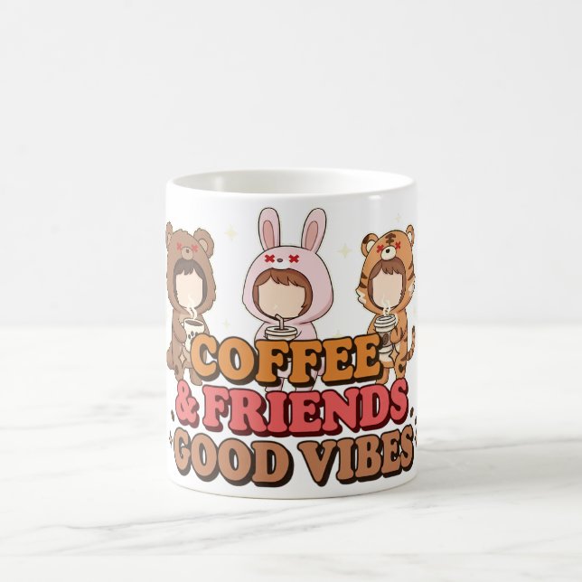Taza De Café Cute Animal Friends Coffee Lovers (Centro)