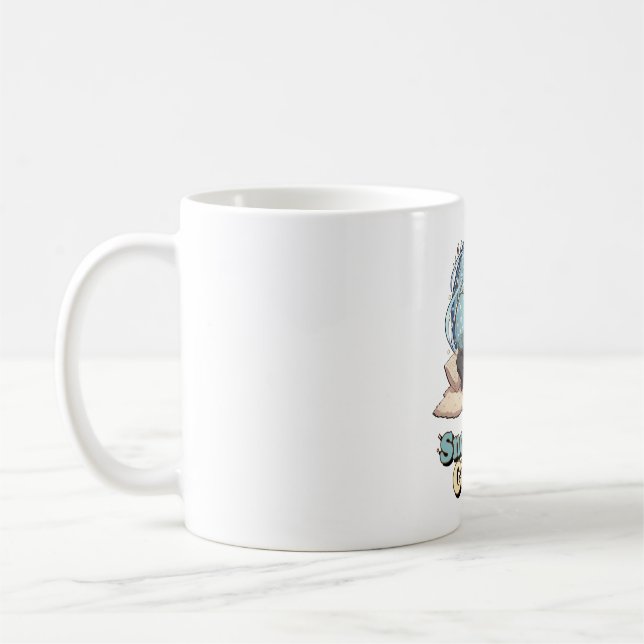 Taza De Café Cute Anime Boy Drinking Coffee in Winter (Izquierda)