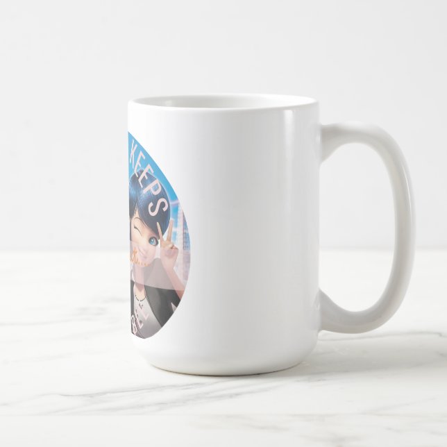 Taza De Café Cute Anime Style Miraculous Ladybug Quote  (Derecha)