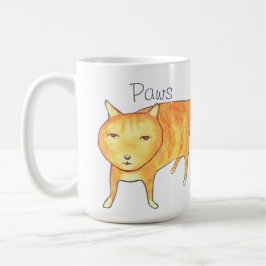 Taza De Café Cute Apathetic Orange Cat