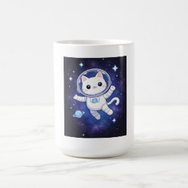 Taza De Café Cute Astronaut Cat in Space