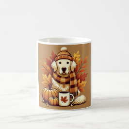 Taza De Café Cute Autumn Golden Retriever mug