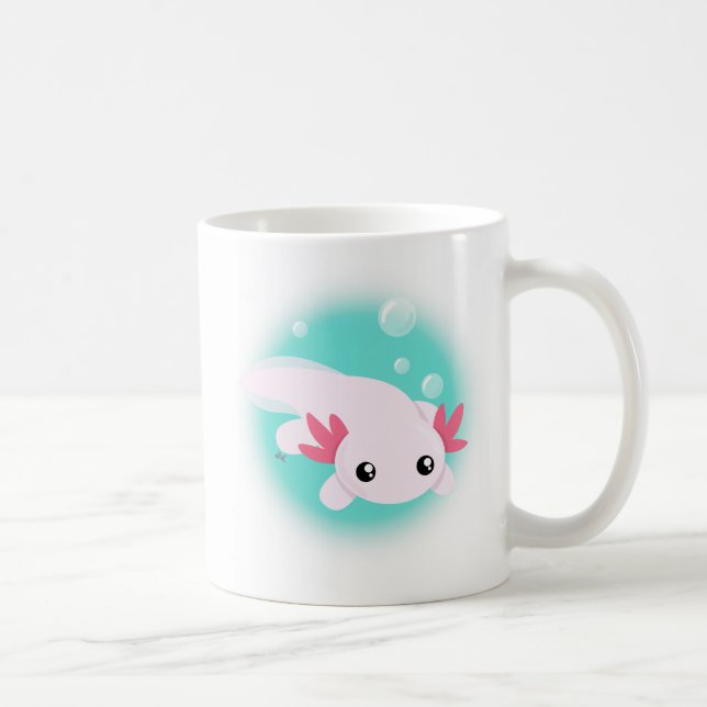 Taza De Café Cute Axolotl Café Mug (Derecha)