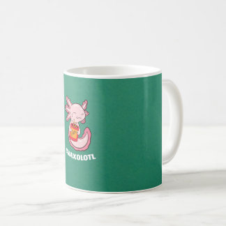 Taza De Café Cute Axolotl Lover Snaxolotl Kawaii Axolotl Food