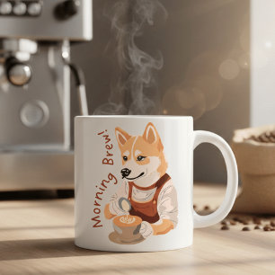 Taza De Café Cute Barista de Shiba Inu Amante del Café de la Ma