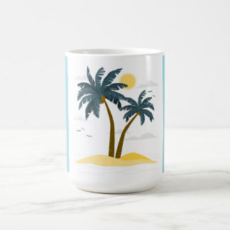 Taza De Café Cute Beach Vacation Tropical Palm