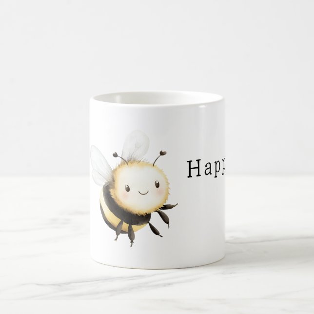 Taza De Café Cute Bee Happy   (Centro)
