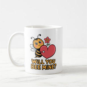 Taza De Café Cute Bee Valentine - "¿Vas A Ser Mía?"