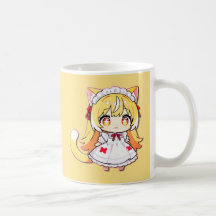 Cute Blonde Chibi Neko - Vestido Midi
