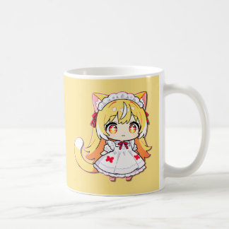 Taza De Café Cute Blonde Chibi Neko - Vestido Midi